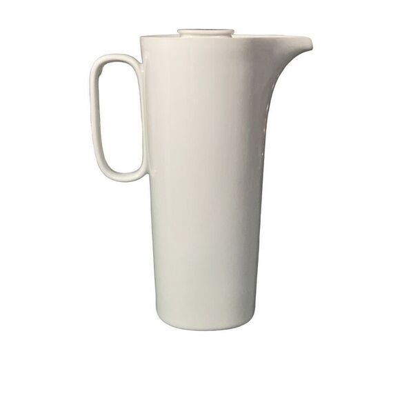 Block Langenthal Switzerland Transition White Vtg 1972 Coffee Pot and Lid 5 cup - Picture 1 of 7